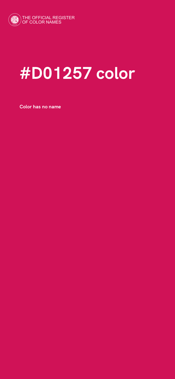 #D01257 color image