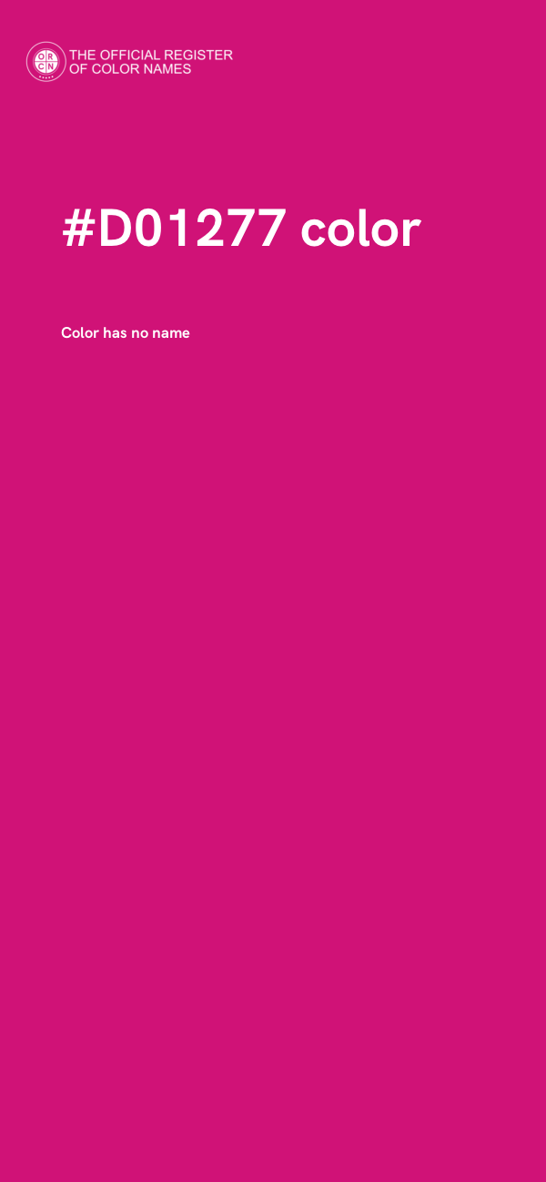 #D01277 color image