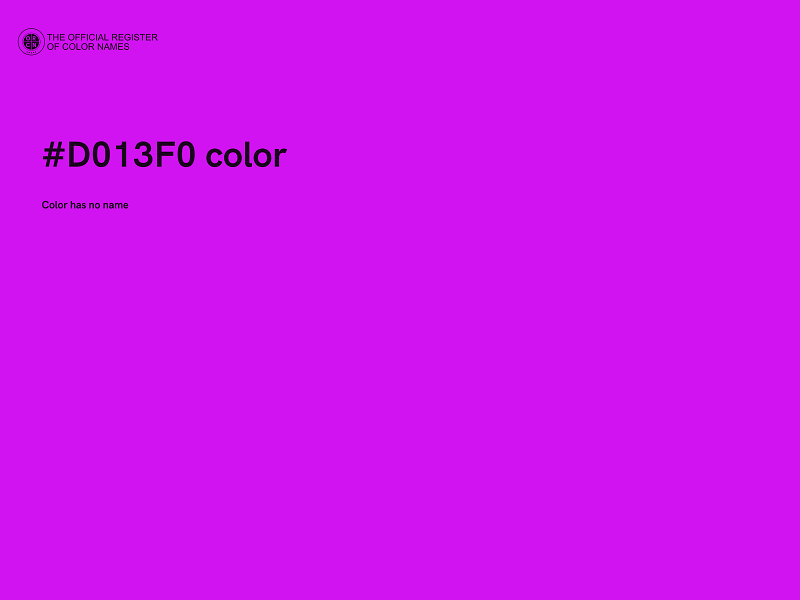#D013F0 color image