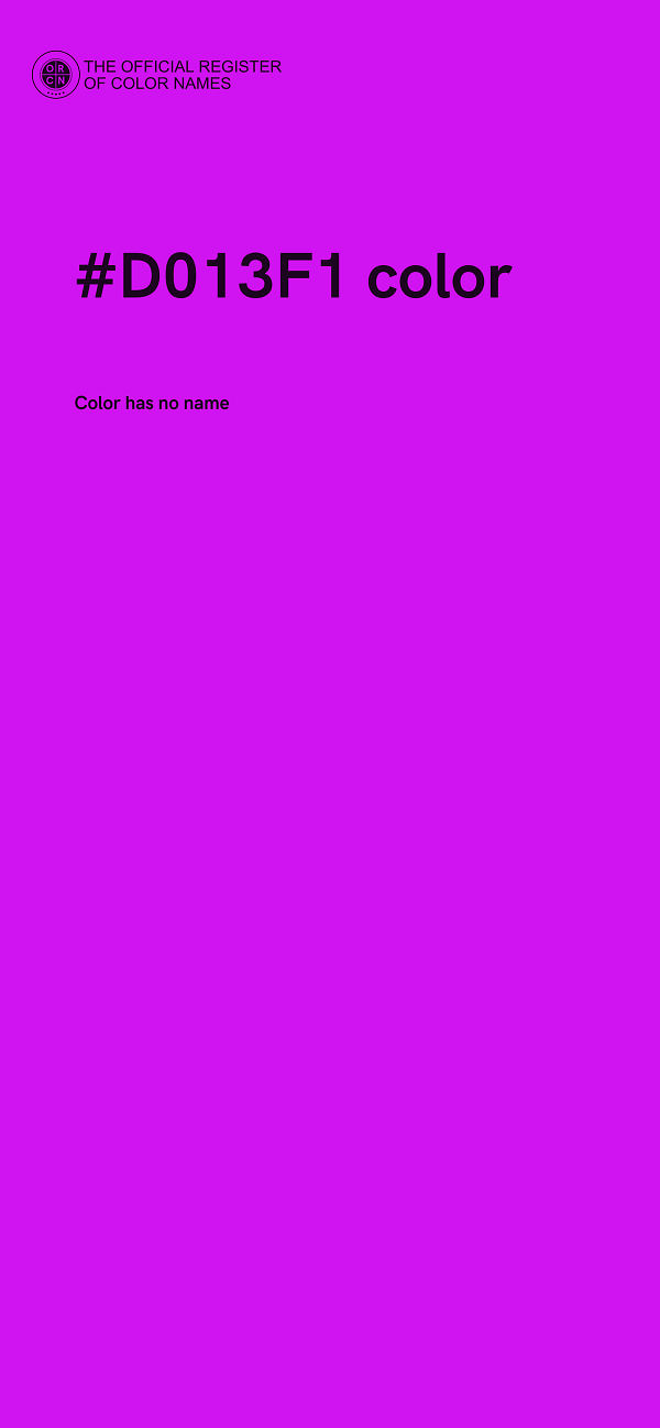 #D013F1 color image