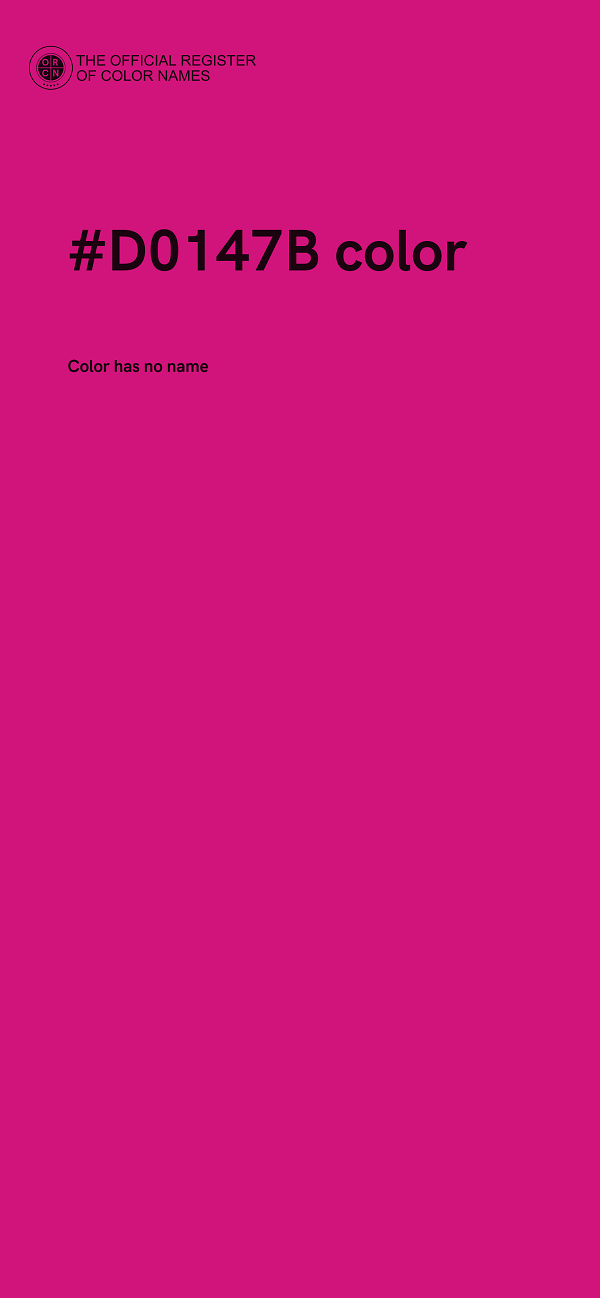 #D0147B color image