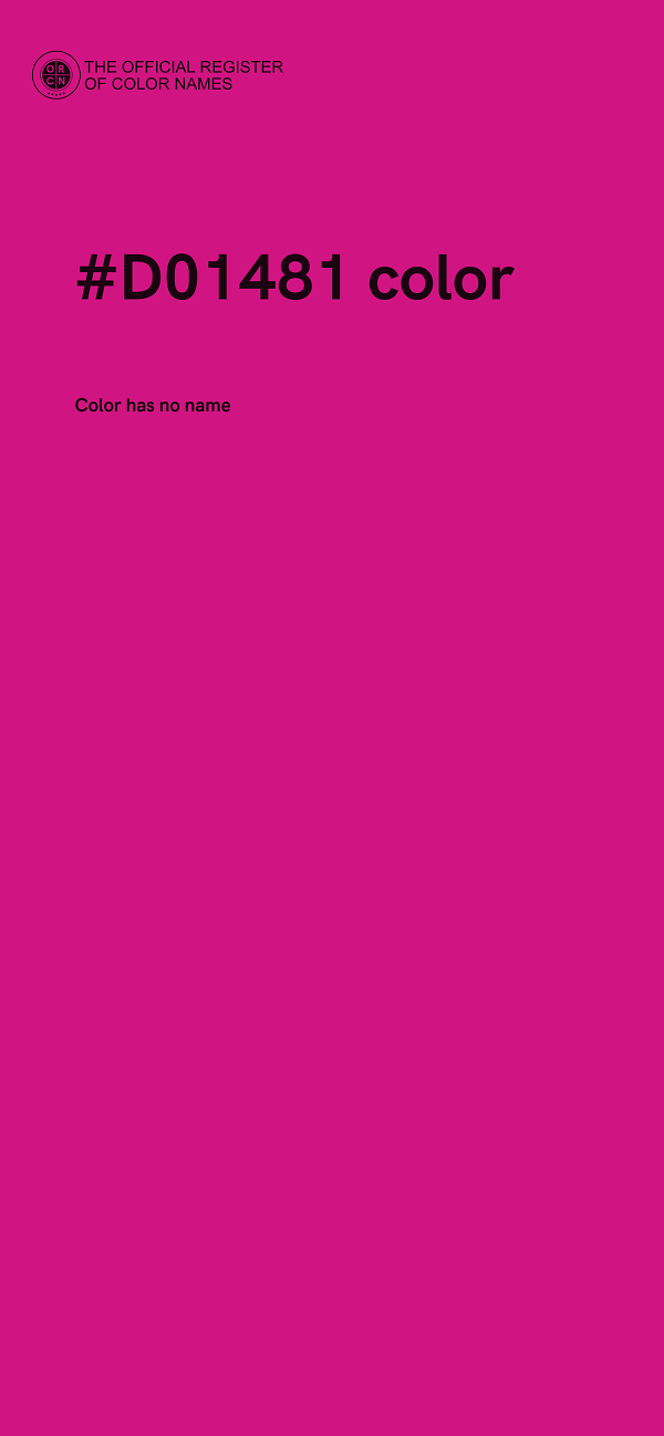 #D01481 color image