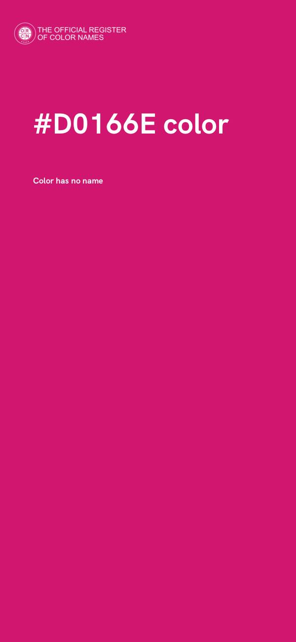#D0166E color image