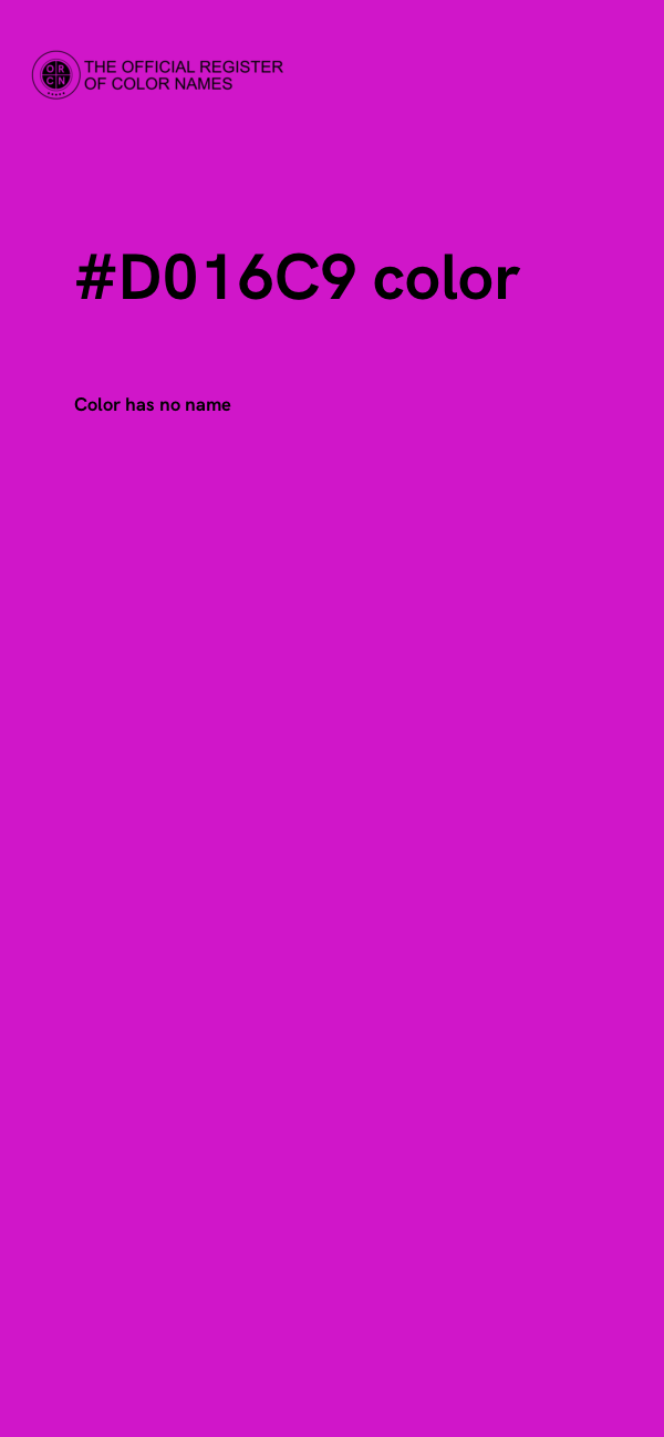 #D016C9 color image