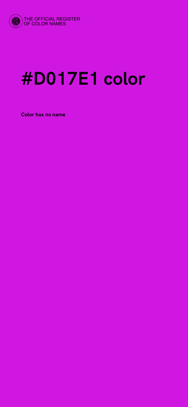 #D017E1 color image