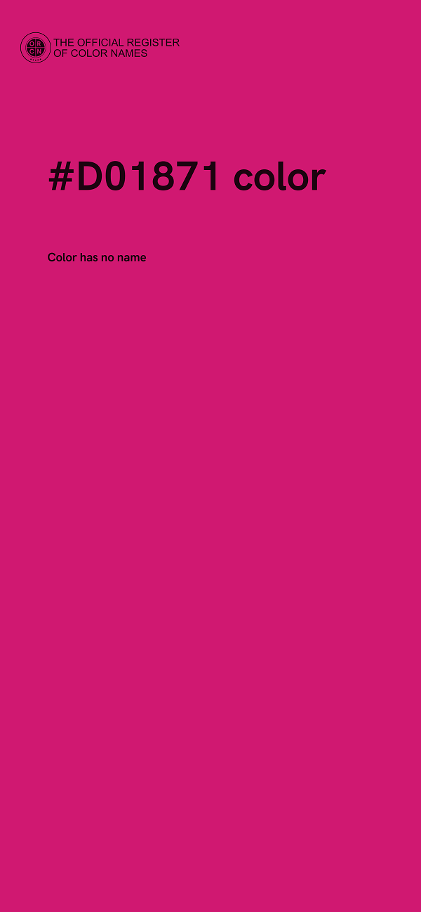 #D01871 color image