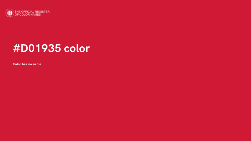 #D01935 color image