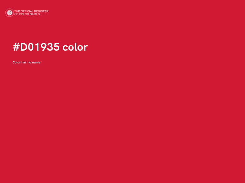 #D01935 color image