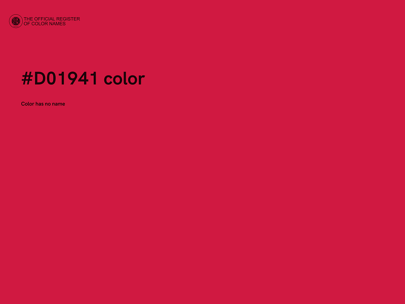 #D01941 color image