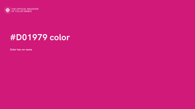 #D01979 color image
