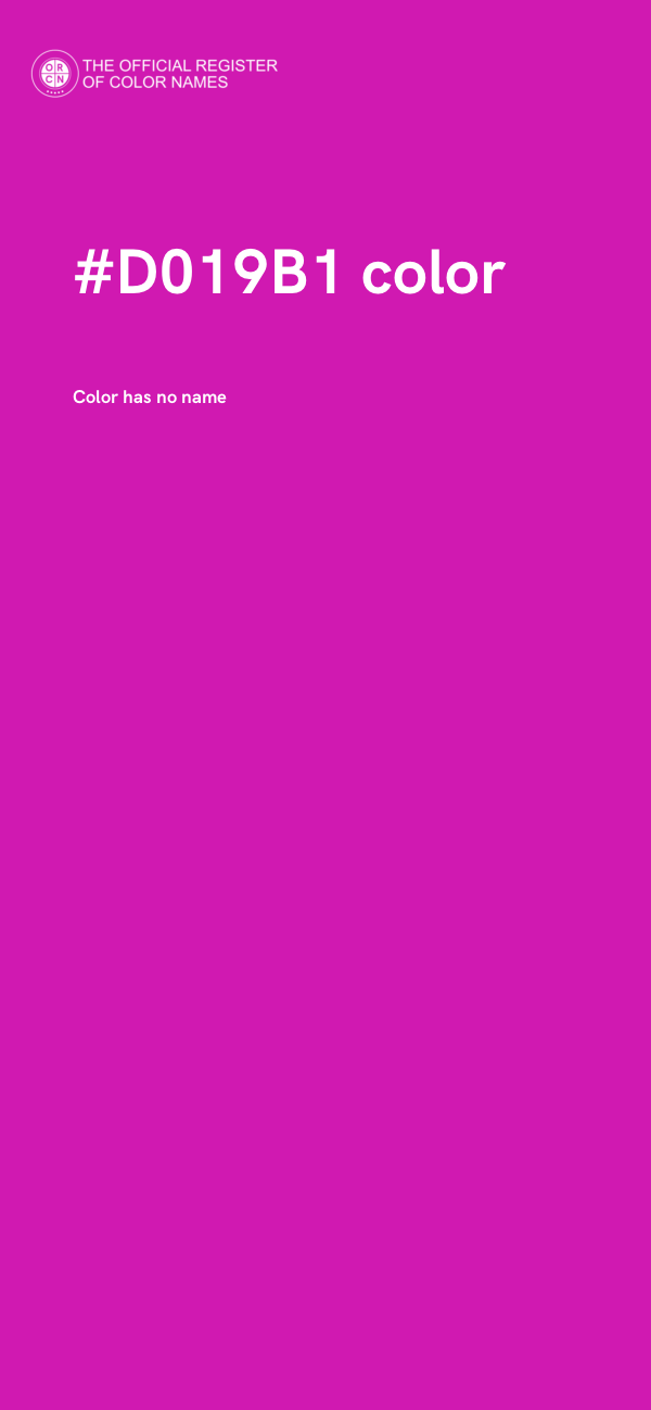 #D019B1 color image