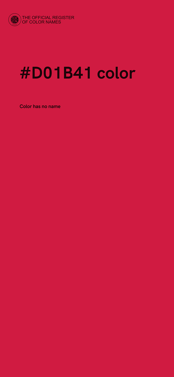 #D01B41 color image