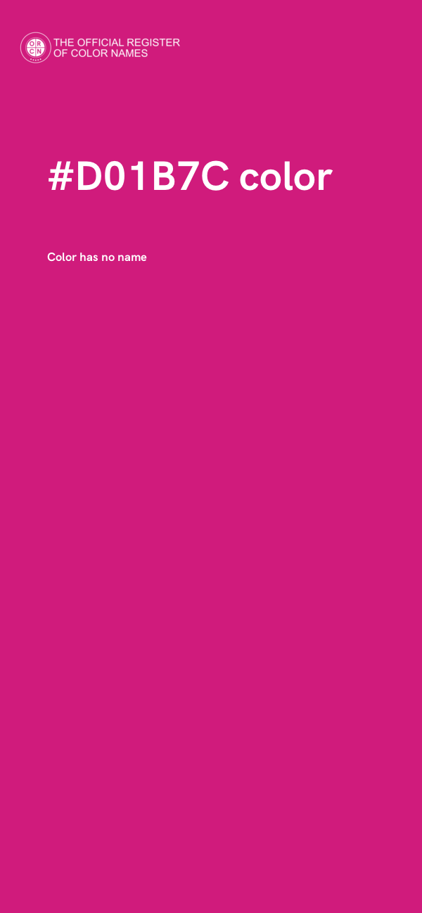 #D01B7C color image
