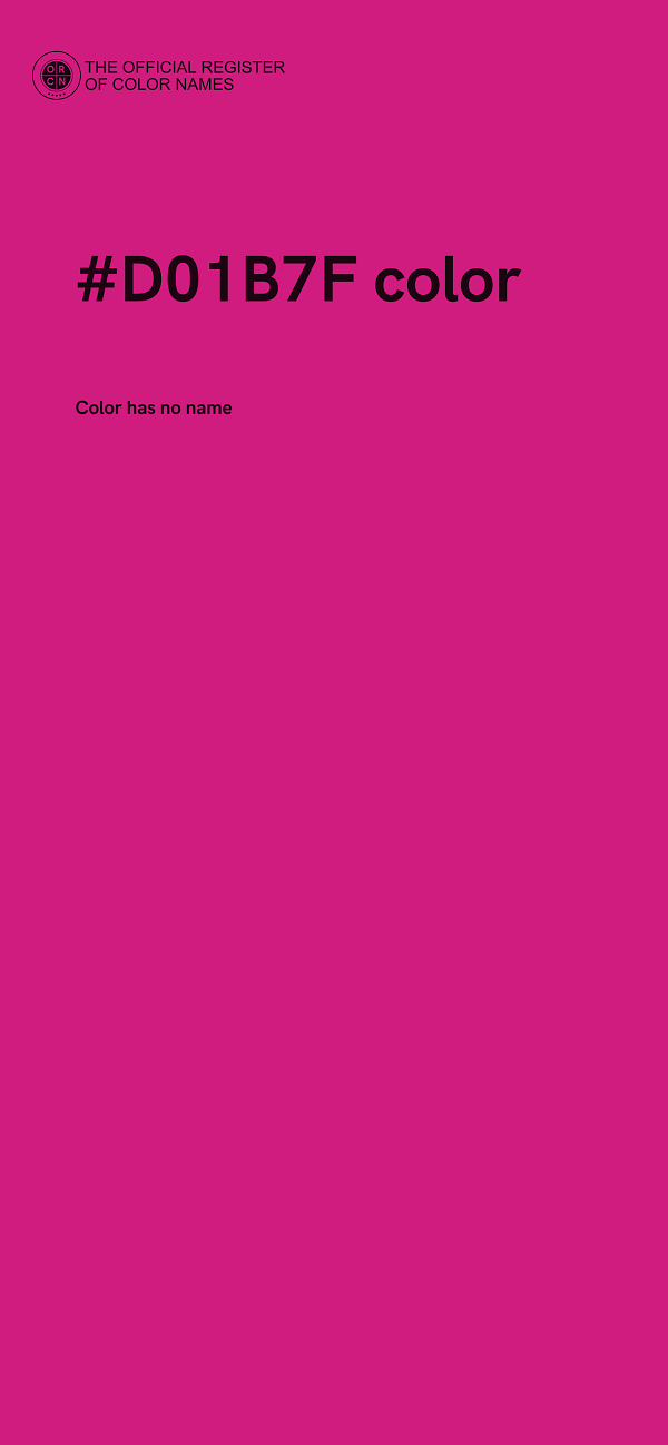 #D01B7F color image