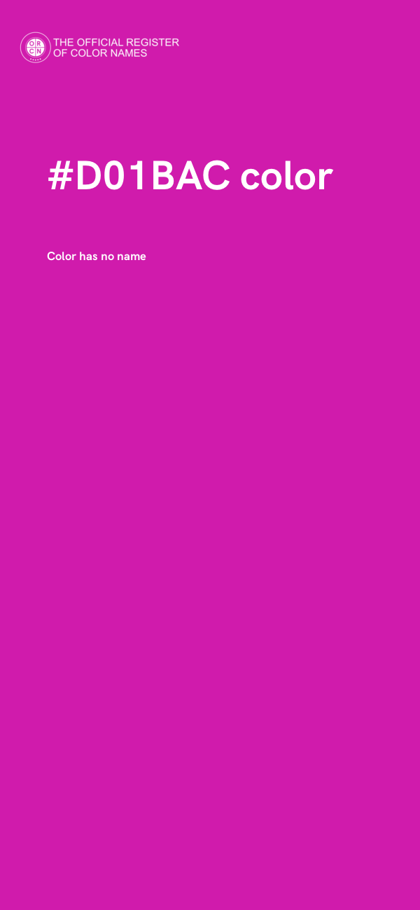 #D01BAC color image