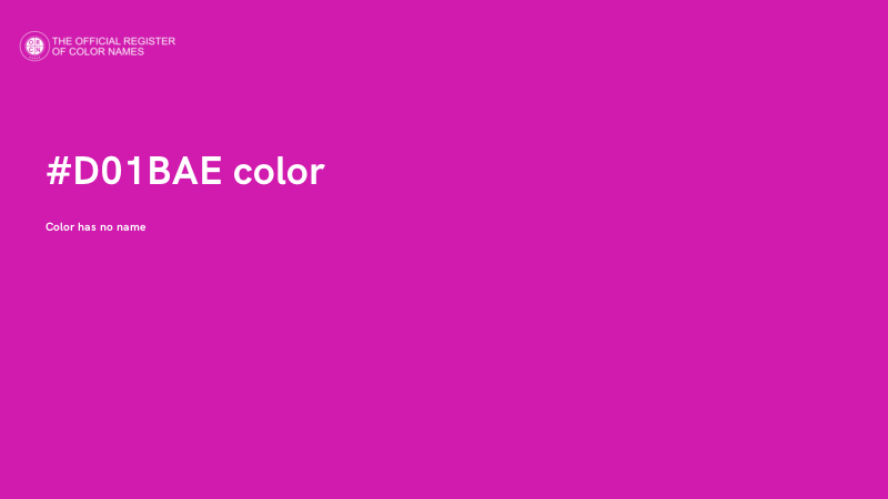 #D01BAE color image