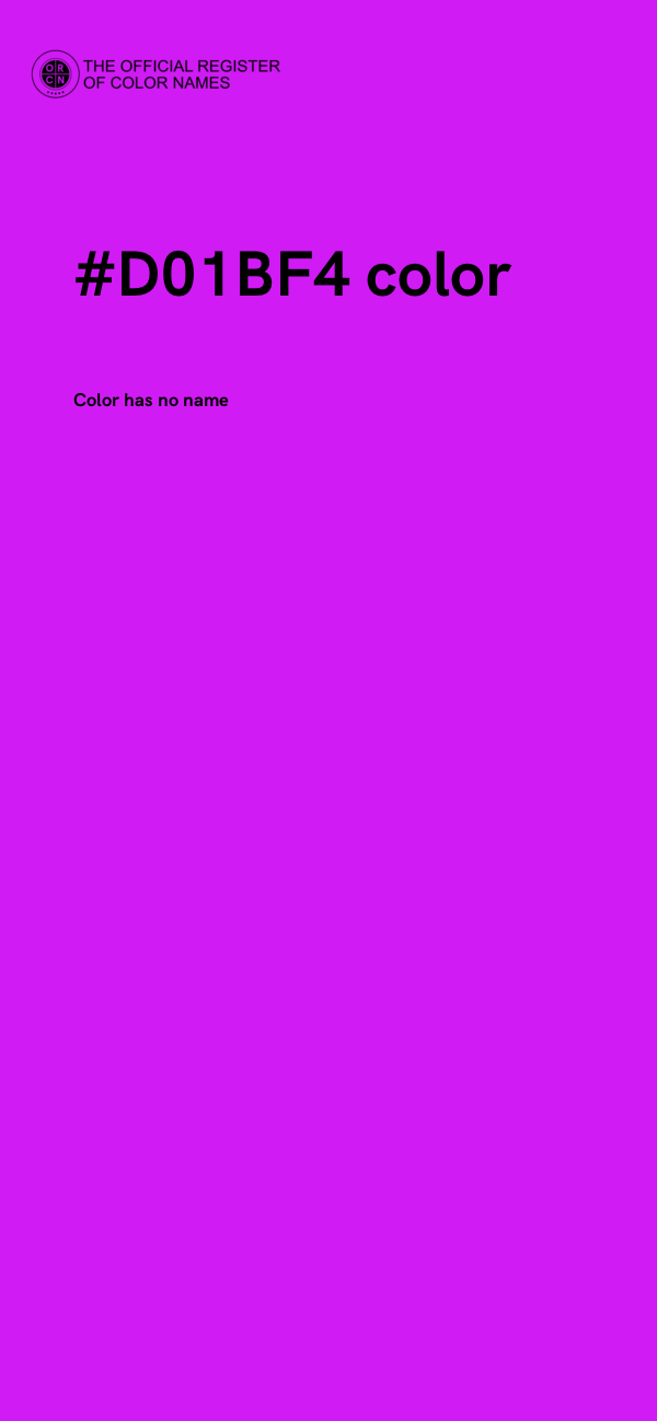 #D01BF4 color image