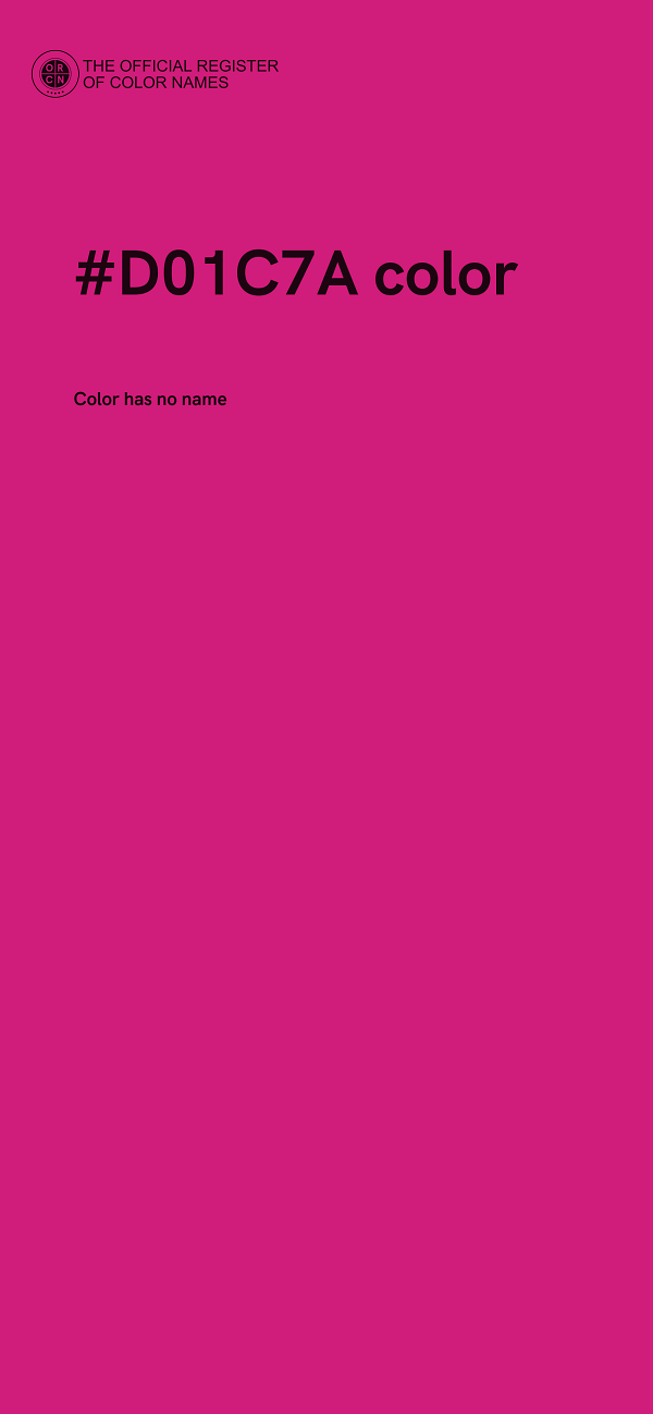 #D01C7A color image