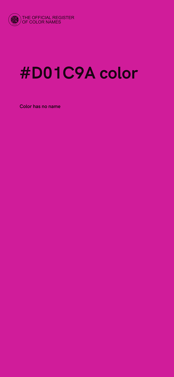 #D01C9A color image