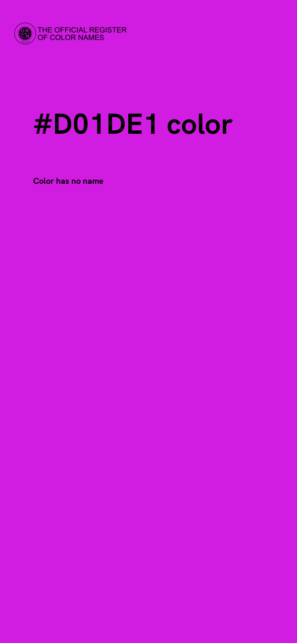 #D01DE1 color image