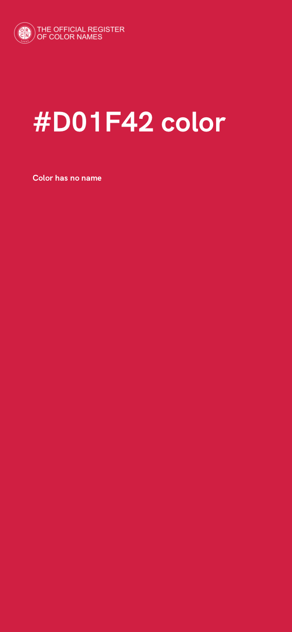 #D01F42 color image