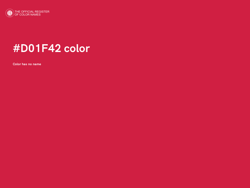 #D01F42 color image