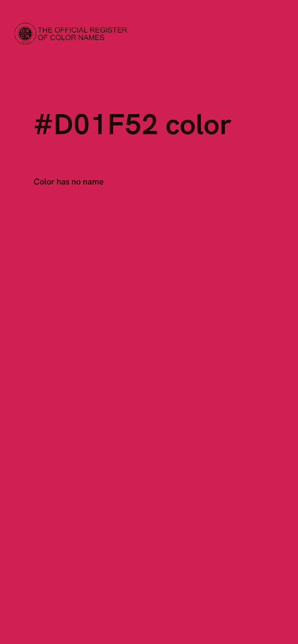 #D01F52 color image