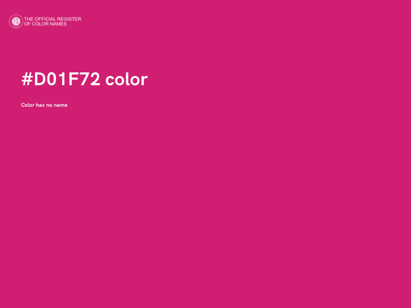 #D01F72 color image