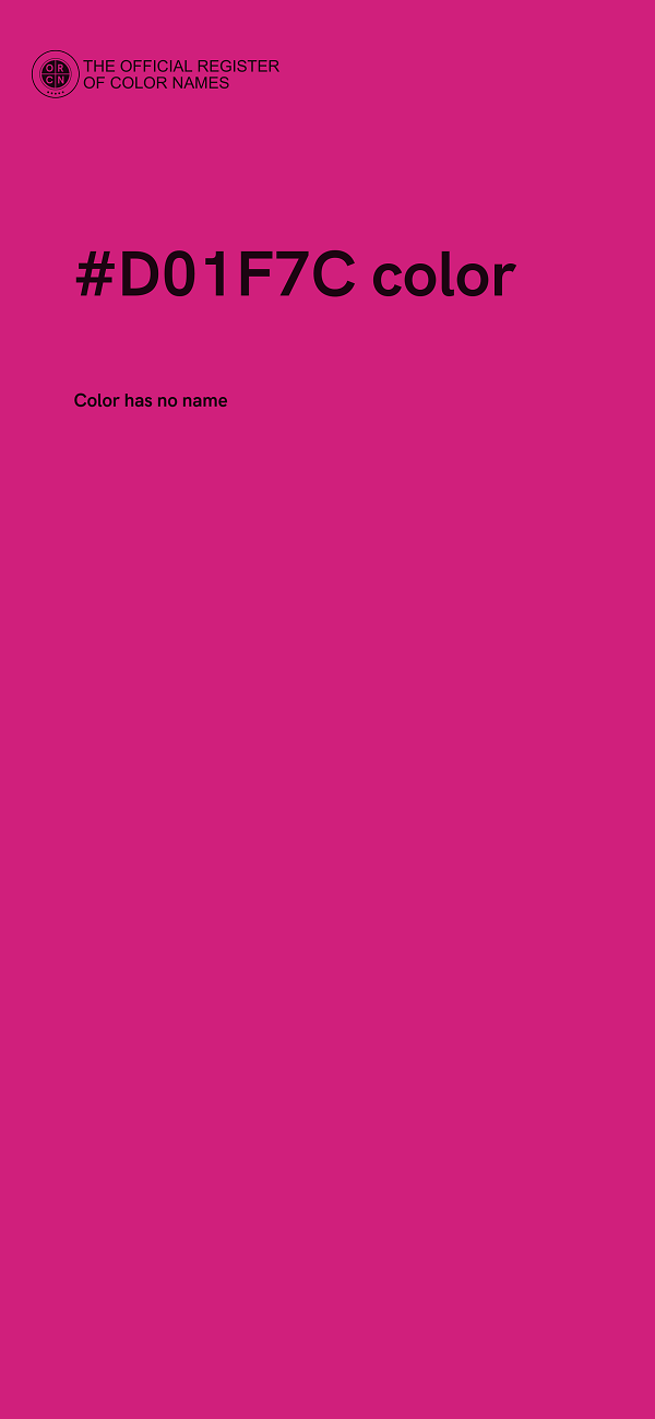 #D01F7C color image