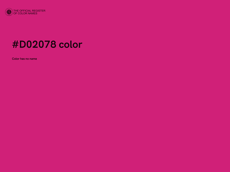 #D02078 color image