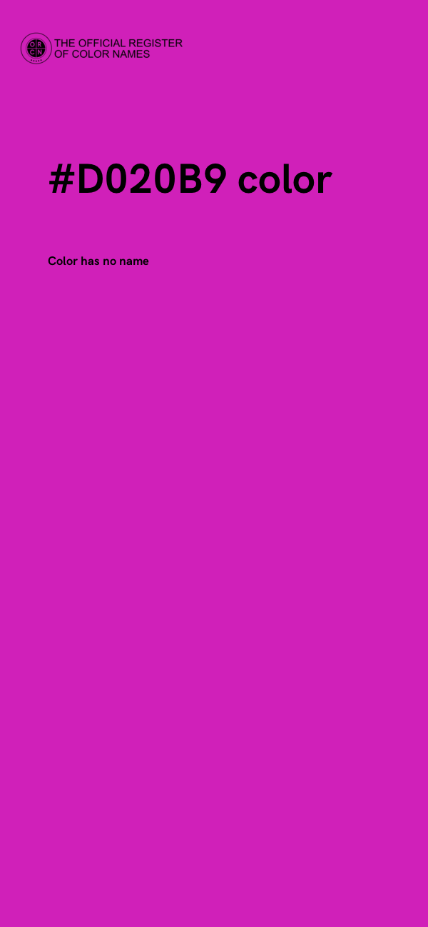 #D020B9 color image