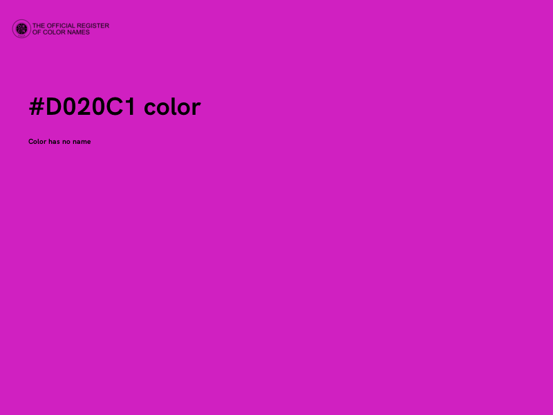 #D020C1 color image