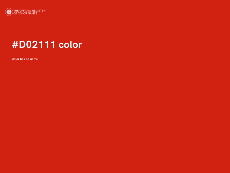 #D02111 color image