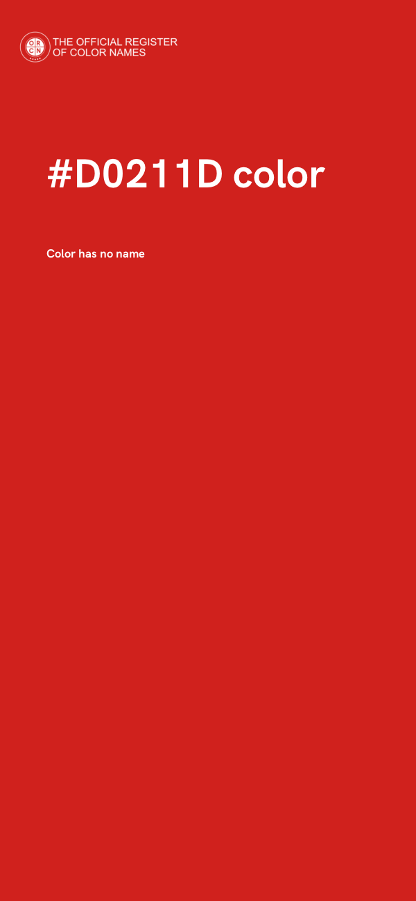 #D0211D color image