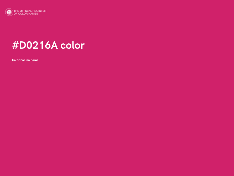 #D0216A color image