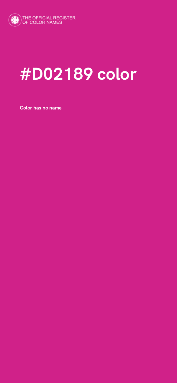 #D02189 color image