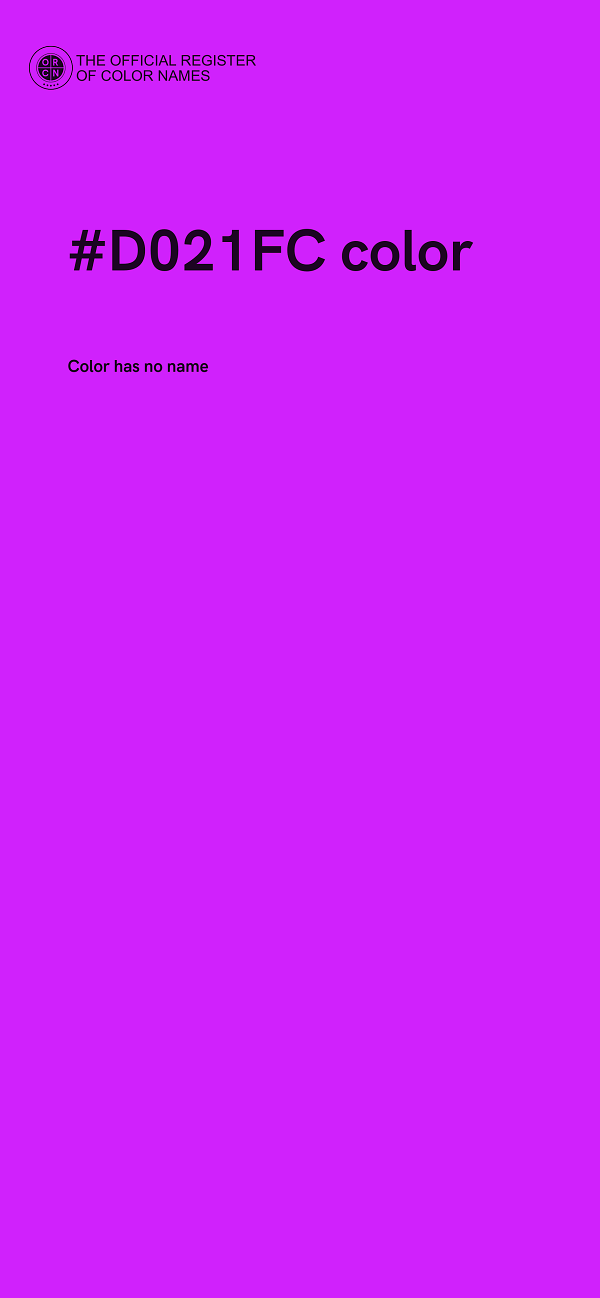 #D021FC color image
