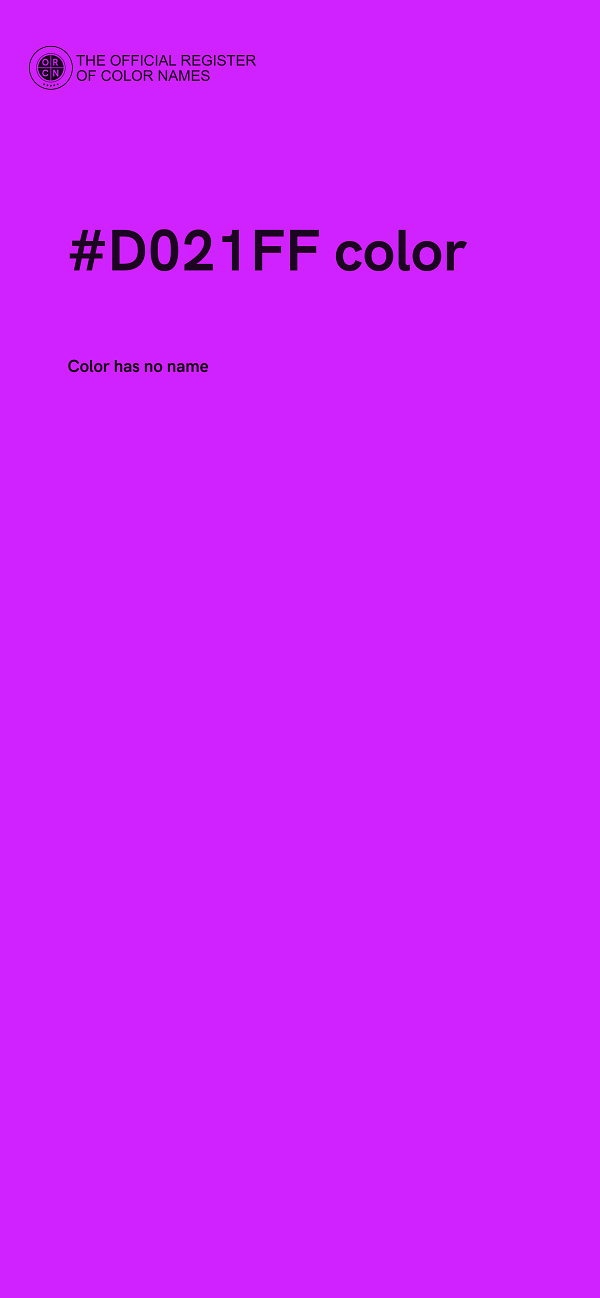 #D021FF color image