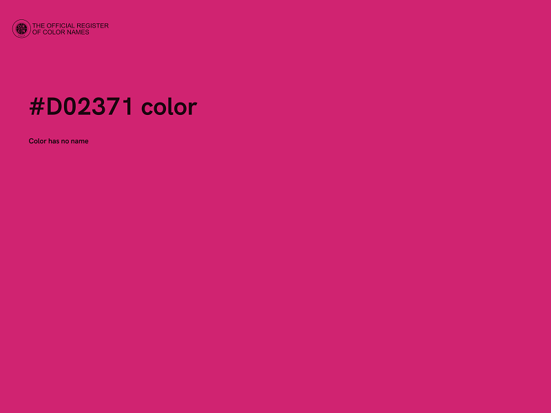 #D02371 color image