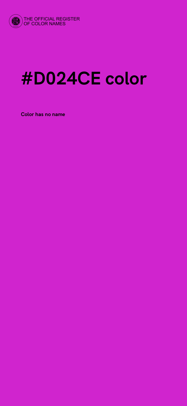 #D024CE color image