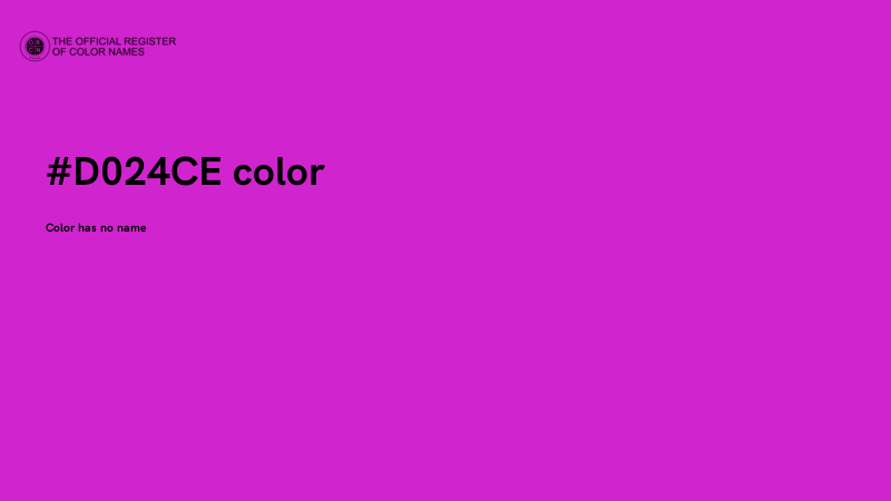 #D024CE color image