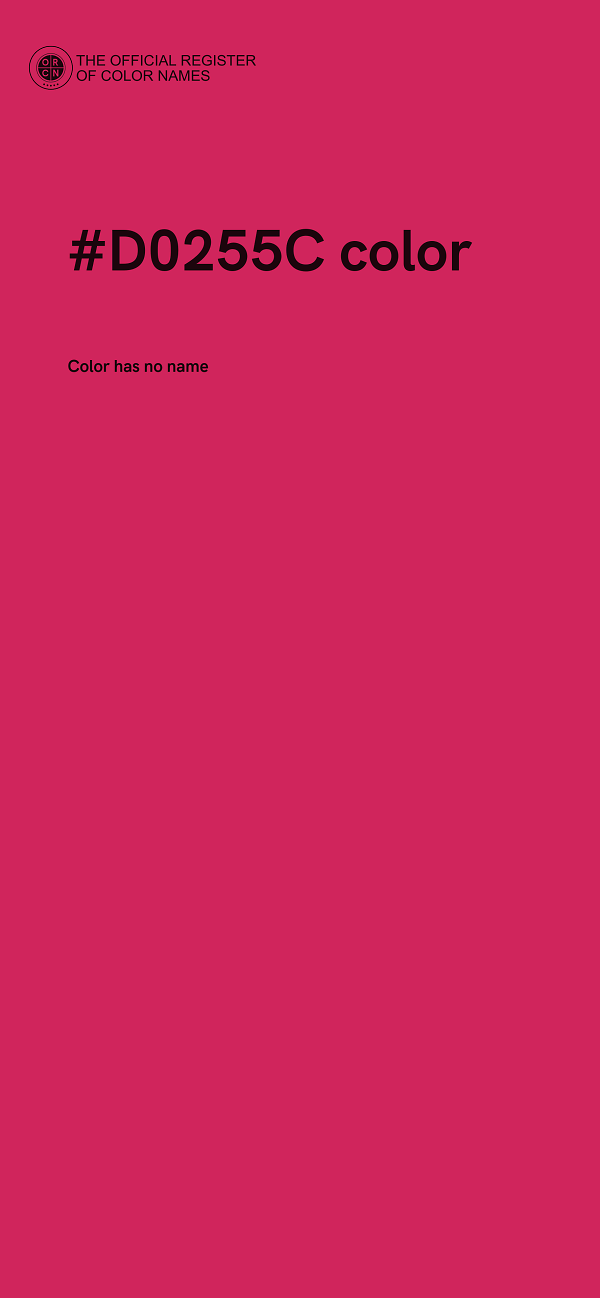 #D0255C color image