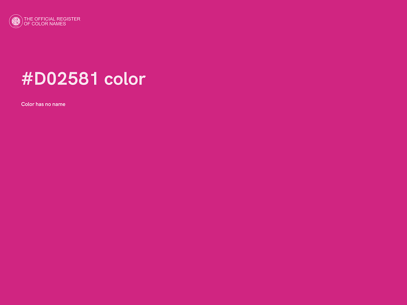 #D02581 color image