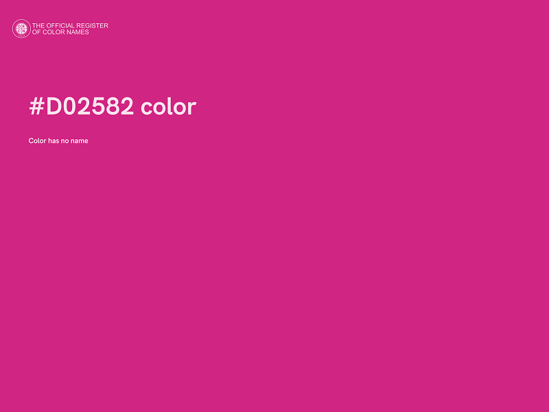 #D02582 color image