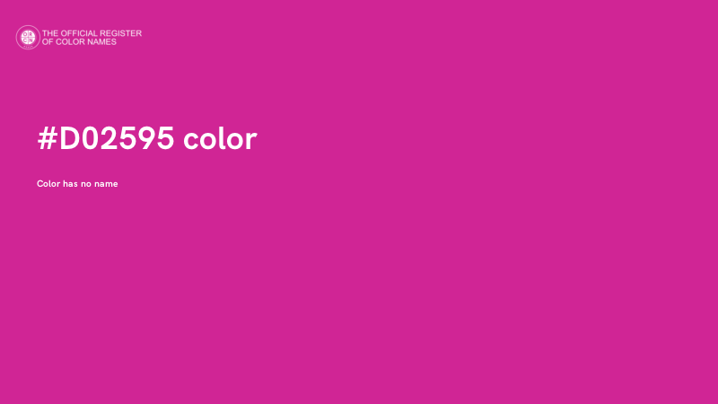 #D02595 color image