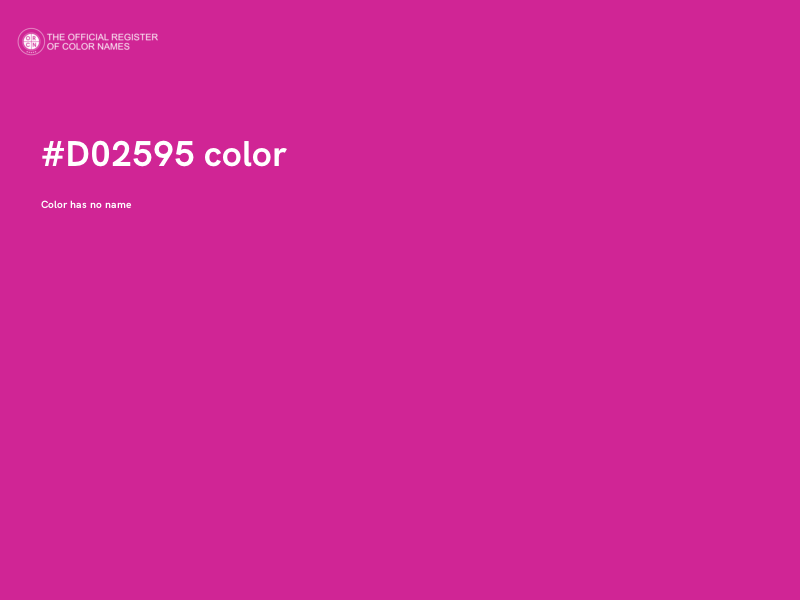 #D02595 color image