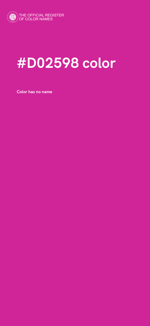 #D02598 color image