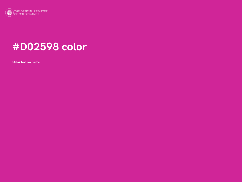 #D02598 color image