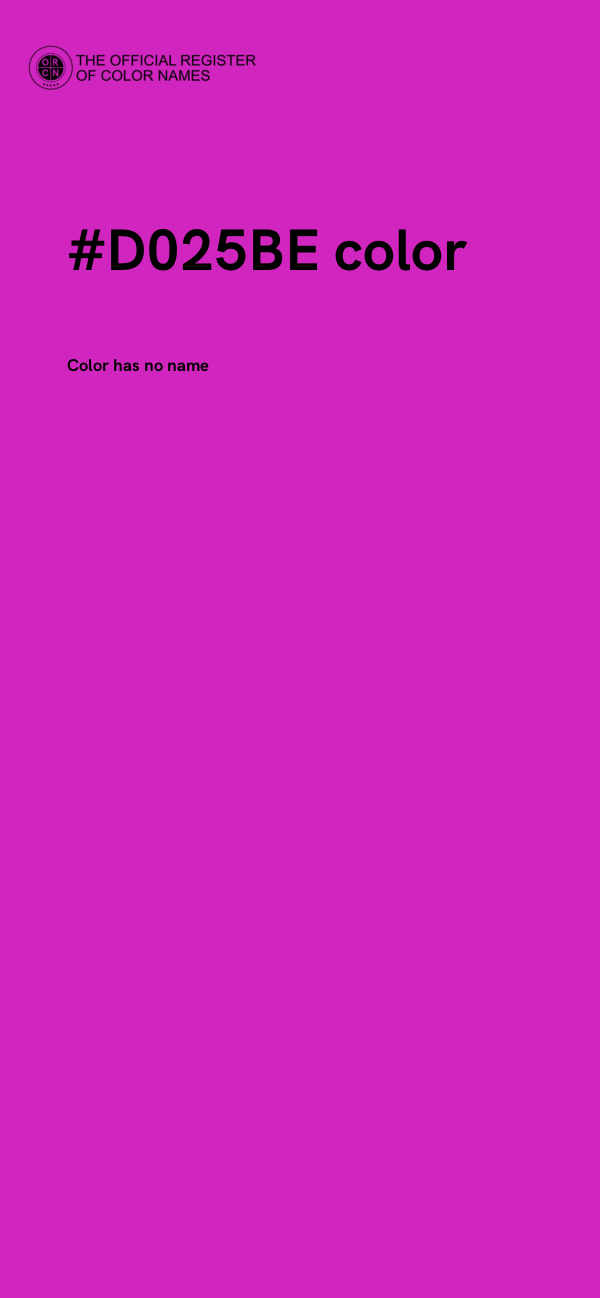 #D025BE color image