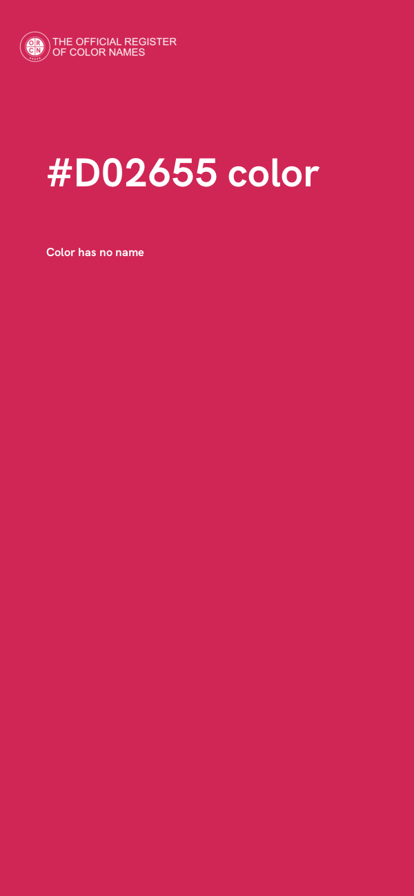 #D02655 color image